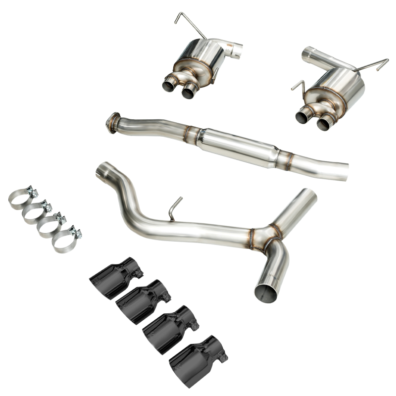 Subaru WRX Performance Exhaust - Rear - AWE Tuning - Cat-Back Touring, Diamond Black Tips (102mm) - Diamond Black - `15-`27